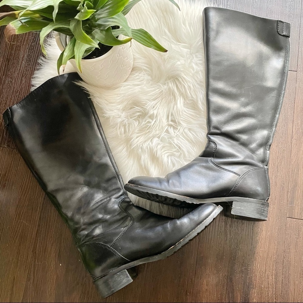Franco sarto back zipper riding boot